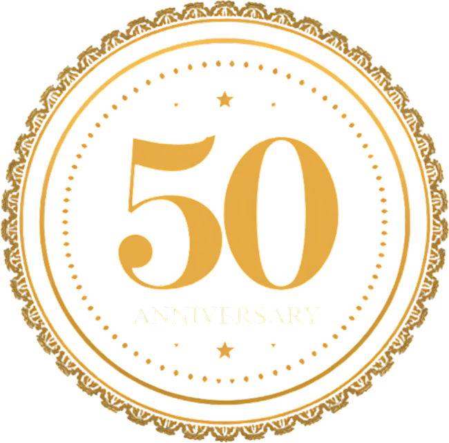 50th Anniversary badge